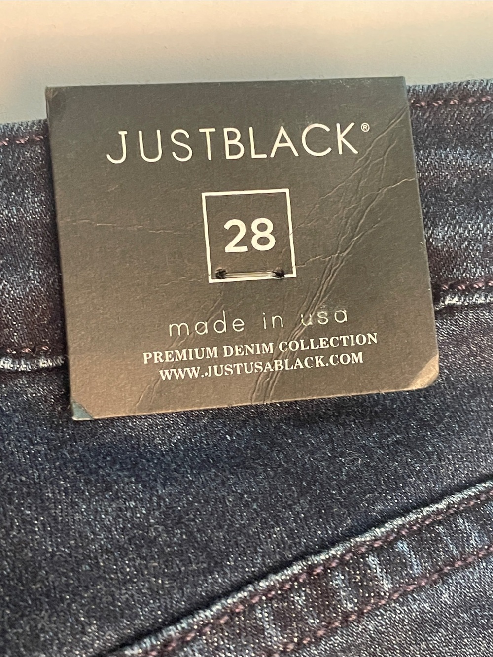 “Just Black” Dark Blue Flare Jeans